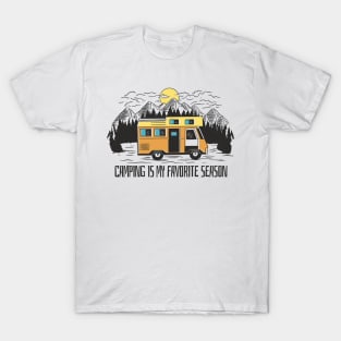 Campervan Mountain Retreat T-Shirt